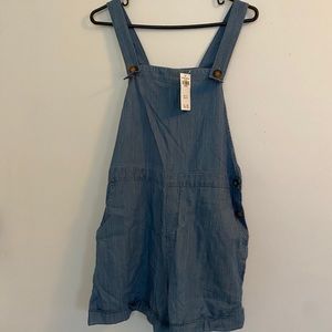 Hollister chambray overalls